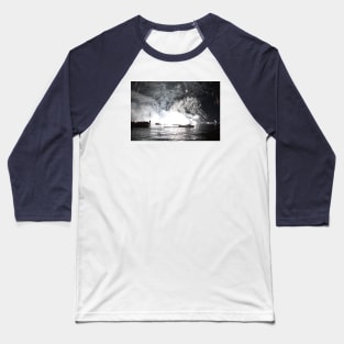 Fireworks B-W Zurich Lake Baseball T-Shirt